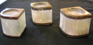 Fossil & Selenite Candle Holders $29.95