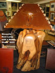 Mesquite root lamp $695