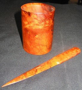 Pencil Cup $29.95 & Letter Opener $7.95