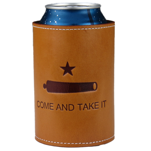 All Leather Collapsable Koozie 