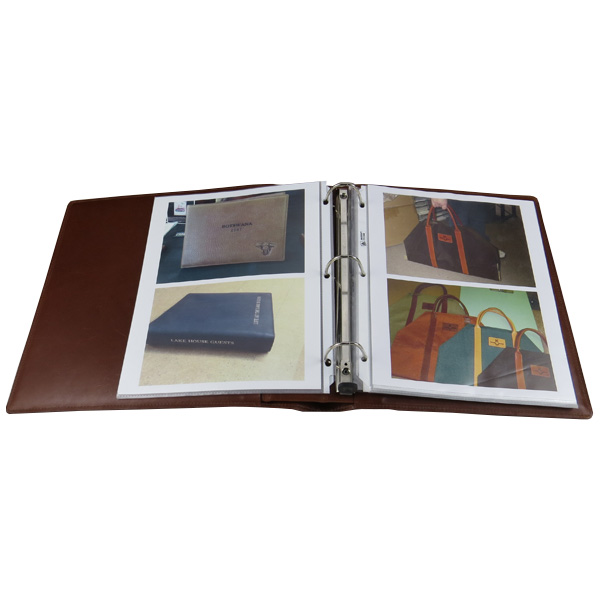 3 Ring Binder with Leather Lining