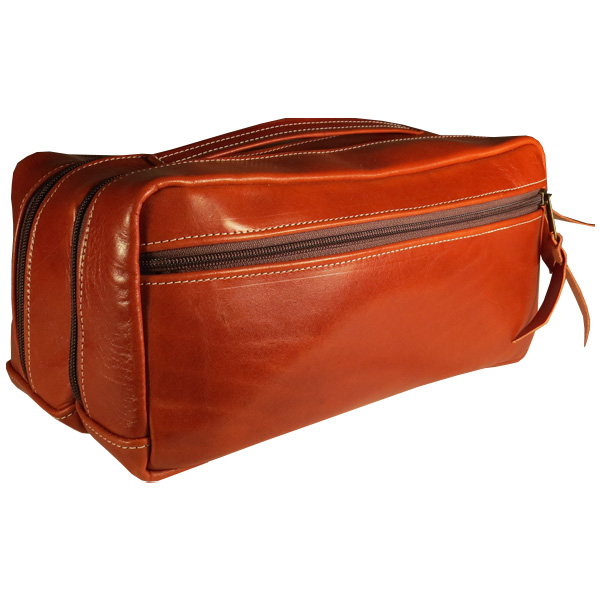 Deluxe All Leather Travel Kit 