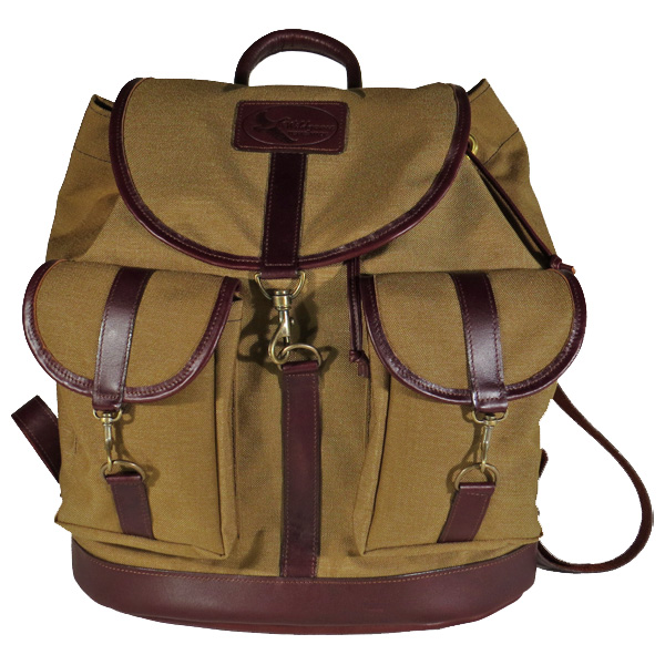 Rucksack with Leather Trim 