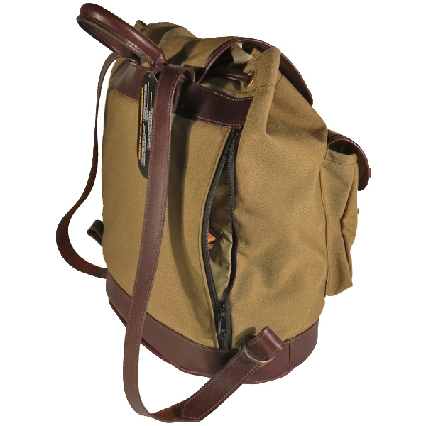 Rucksack with Leather Trim 