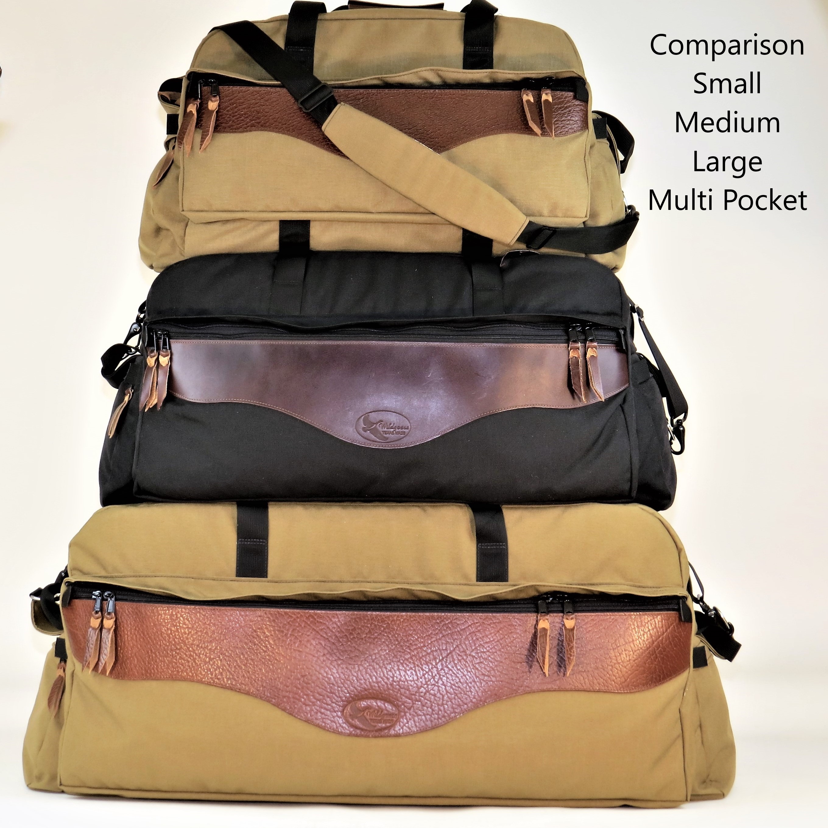 Cargo Luggage - Medium Multi Pocket with Leather Trim